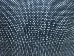 アンティーク　亀甲模様織り出し本場大島紬単衣着物（5マルキ）